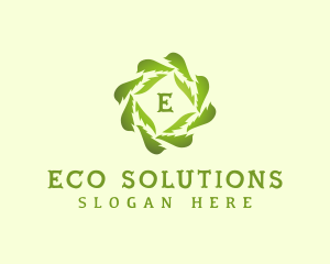 Eco Leaf Botanical logo design