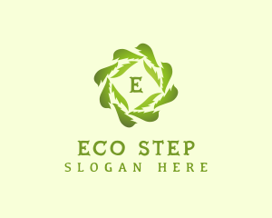 Eco Leaf Botanical logo design