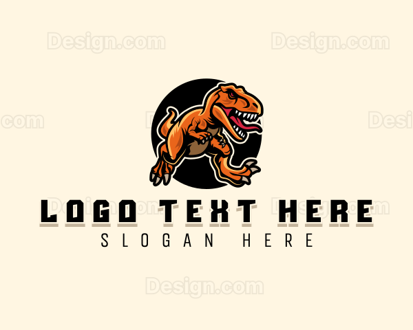 Jurassic Beast Dinosaur Logo