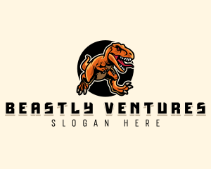 Jurassic Beast Dinosaur logo design