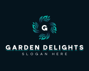 Gardening Leaves Planting logo design