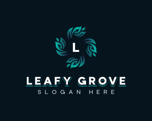 Gardening Leaves Planting logo design