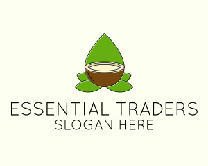 Natural Coconut Oil logo design