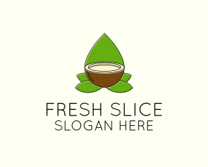 Natural Coconut Oil logo design