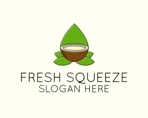 Natural Coconut Oil logo design