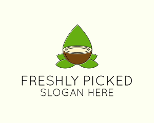 Natural Coconut Oil logo design