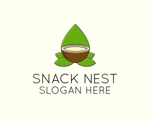 Natural Coconut Oil logo design