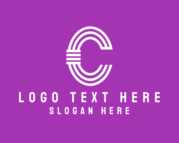 Creative Pillar Business Letter C logo