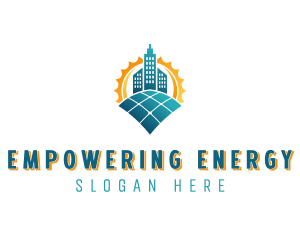 Solar City Building logo design