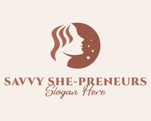 Hair Salon Beauty Girl logo design