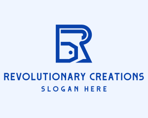 Abstract Company Letter R logo design