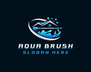 House Cleaning Pressure Wash logo design