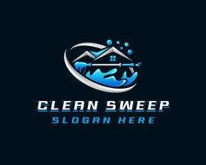 House Cleaning Pressure Wash logo design