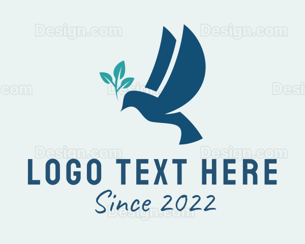 Peace Dove Religion Logo