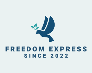 Peace Dove Freedom logo design