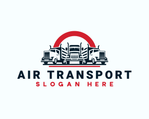 Truck Trailer Logistics logo design