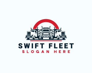 Truck Trailer Logistics logo design