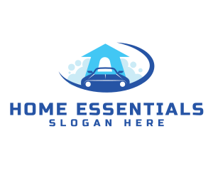 Home Car Cleaning Service logo design