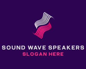 Abstract Sound Waves logo design