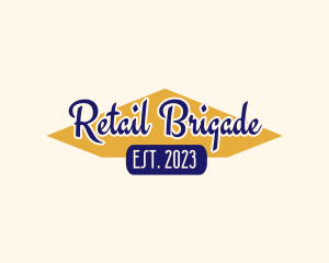 Retro Retail Market  logo design