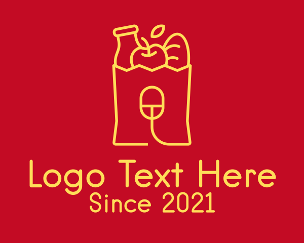Grocery Bag logo example 1