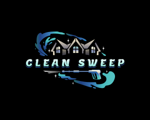 Pressure Wash Cleaning logo design