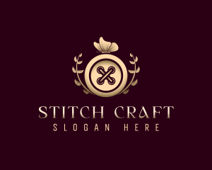 Butterfly Button Tailoring logo design