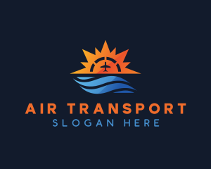 Airplane Transportation Trip logo design