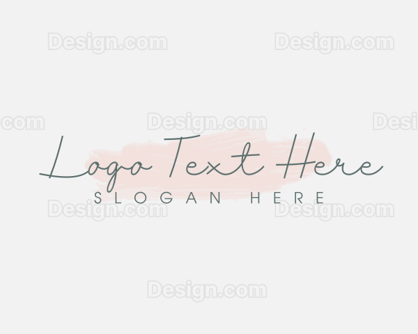 Generic Feminine Cursive Logo