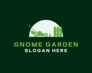 Garden Lawn Mower Landscaping logo design