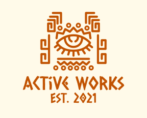 Ancient Tribal Eye logo design