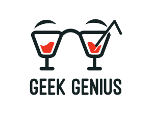 Nerd Cocktail Drink logo