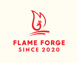 Fire Bird Torch logo design