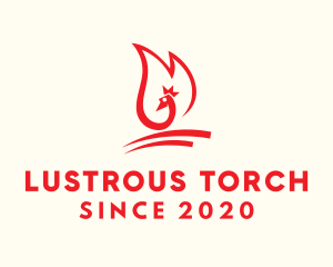 Fire Bird Torch logo design