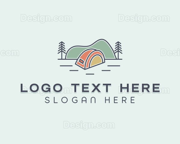 Tent Outdoor Scene Logo