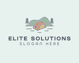 Tent Outdoor Scene Logo