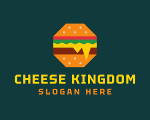 Octagon Cheesy Burger logo