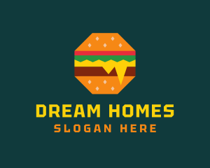 Octagon Cheesy Burger logo