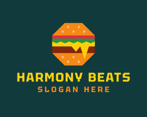 Octagon Cheesy Burger logo