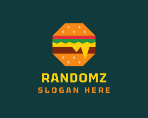 Octagon Cheesy Burger logo