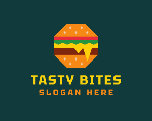 Octagon Cheesy Burger logo