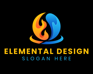 Fire Water Element logo