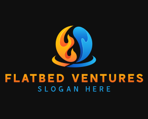 Fire Water Element logo design