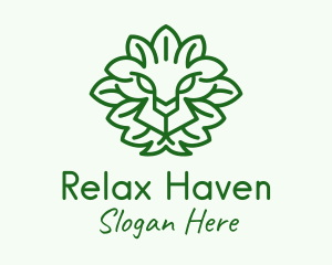 Green Lion Leaves logo