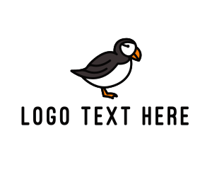 Freedom - Puffin Bird Animal logo design