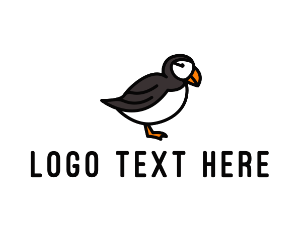 Puffin Bird Animal logo