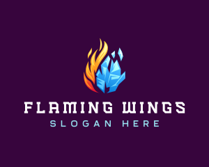 Ice Fire Thermal HVAC logo design