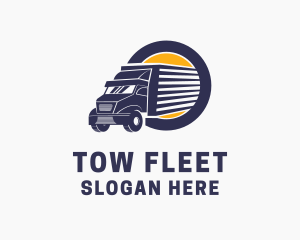 Truck Delivery Mover logo design