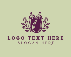 Organic Farm Eggplant logo