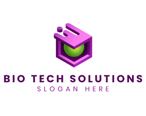 3D Cube Software Tech logo design